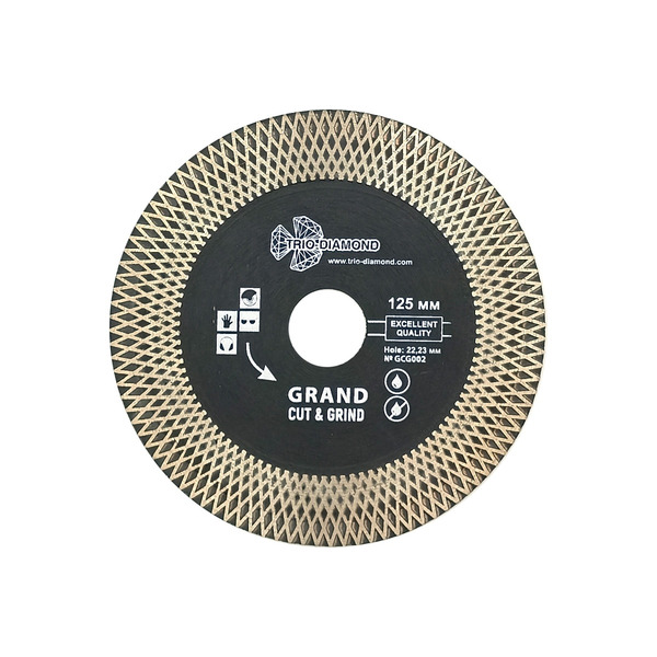 Диск алмазный Trio-Diamond Grand Cut&Grind 125*25/10*22.23*1,7 GCG002