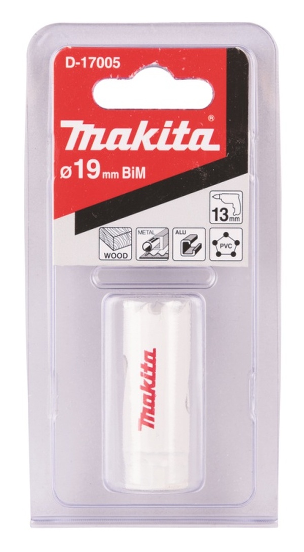 Коронка биметаллическая Makita 19мм D-17005