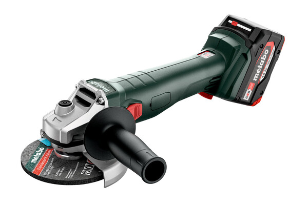 Аккумуляторная угловая шлифовальная машина Metabo W 18 L 9-125  2*4Ач 602247510