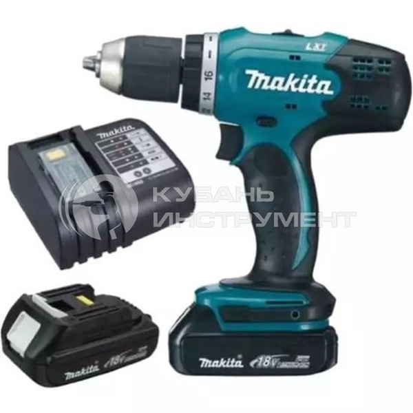 Аккумуляторная дрель-шуруповерт Makita DDF453SYX4 makita аккумуляторная дрель шуруповерт makita dhp485sye