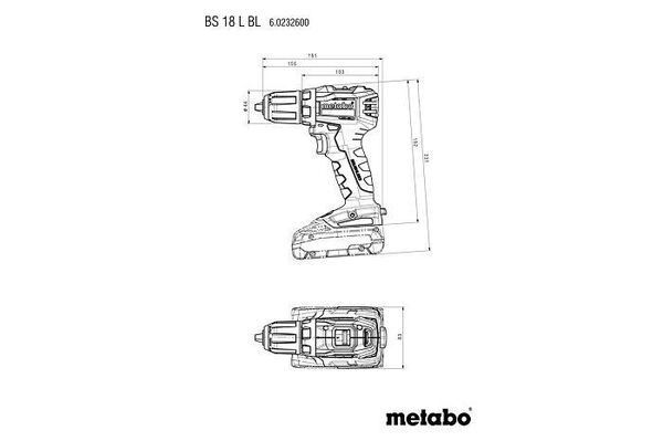 Аккумуляторная дрель-шуруповерт Metabo BS 18 L BL 602326800