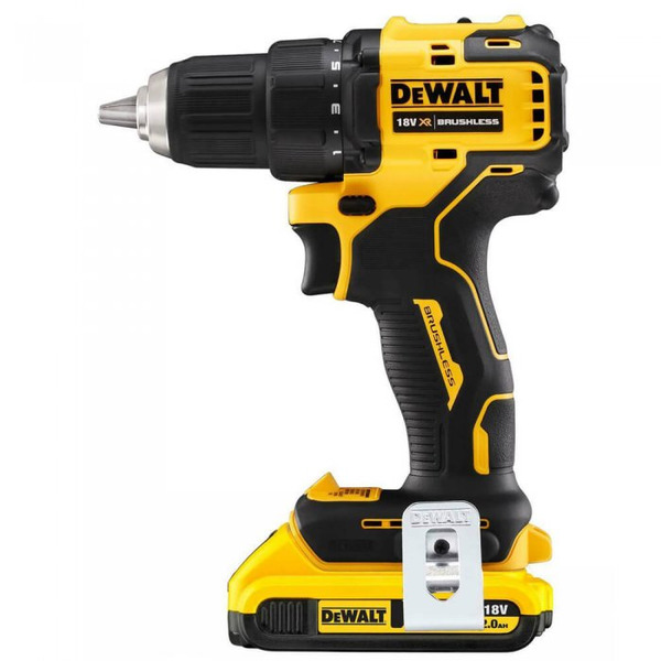 Аккумуляторная дрель-шуруповерт DeWalt DCD708D2T-QW дрель шуруповерт dewalt dcd800e2t qw 2 x 1 7 ah t stak box аккумулятор powerstack 1 7ач