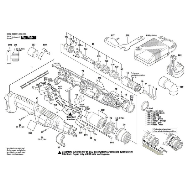 Аккумуляторная угловая дрель-шуруповерт Bosch EXACT 6 0602490652