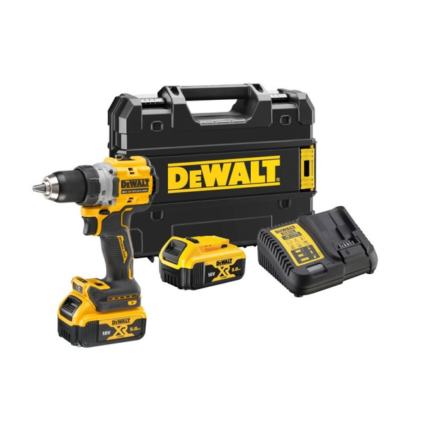 Аккумуляторная дрель-шуруповерт DeWalt DCD800P2T-QW аккумуляторная дрель шуруповерт dewalt dcd800e1t qw