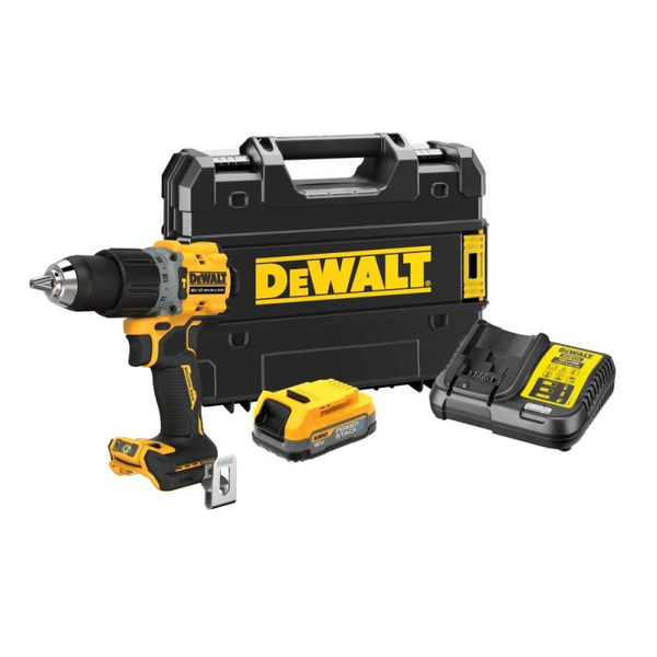 Аккумуляторная дрель-шуруповерт DeWalt DCD805E1T-QW аккумуляторная дрель шуруповерт dewalt dcd805p2t qw