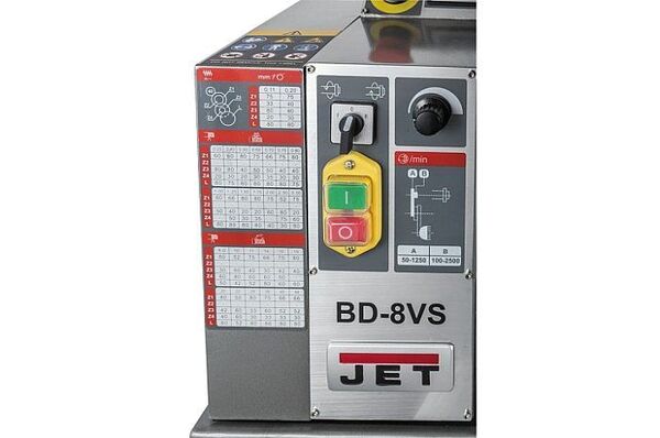 Токарный станок по металлу Jet BD-8VS 50000911ME