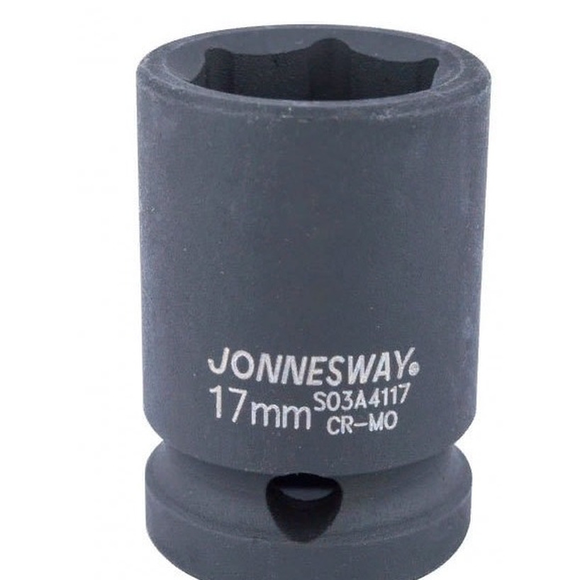 Головка торцевая ударная Jonnesway 1/2DR 17мм S03A4117 47186 jonnesway s03ad4112 торцевая головка ударная глубокая 12 dr 12 мм 1шт