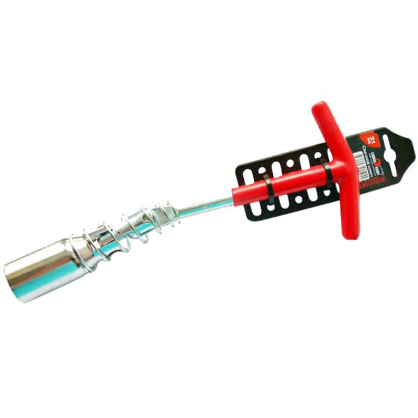 Ключ свечной с карданом Сервис Ключ 21мм на холдере 250мм 77792 ключ свечной 21мм l 210mm карданный с резиновой вставкой lavita la 511501
