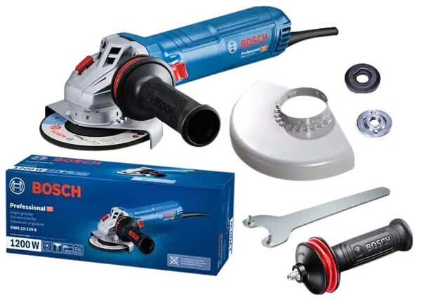 Угловая шлифовальная машина Bosch GWS 12-125 S 06013A6020 шлифовальная машина bosch gws 17 125 cie 060179h002