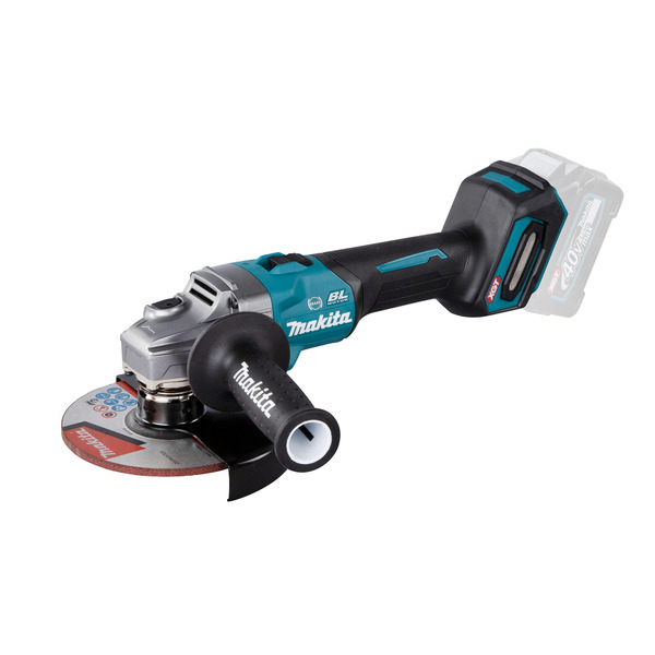 Аккумуляторная угловая шлифовальная машина Makita GA035GZ XGT BL 40В,150 мм makita аккумуляторная дисковая пила makita hs004gz xgt bl 40в 185 190 мм