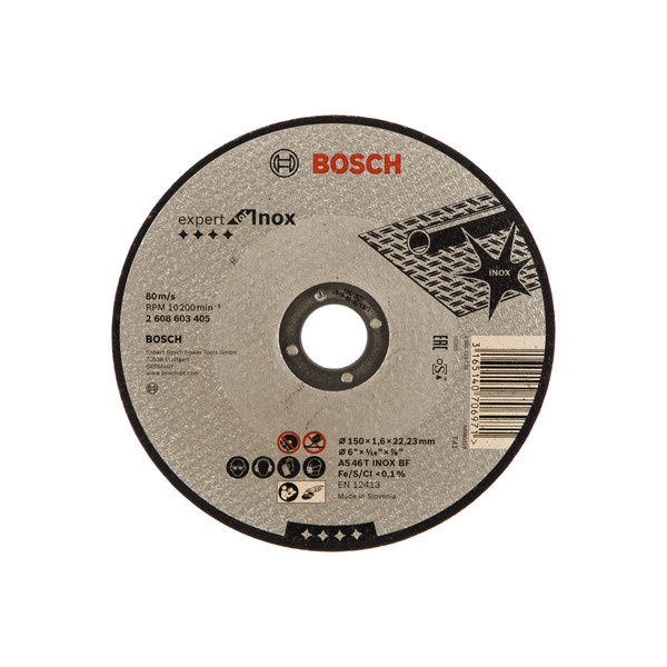 Круг отрезной Bosch Expert for Inox 150*1,6*22,2мм  GER  2608603405