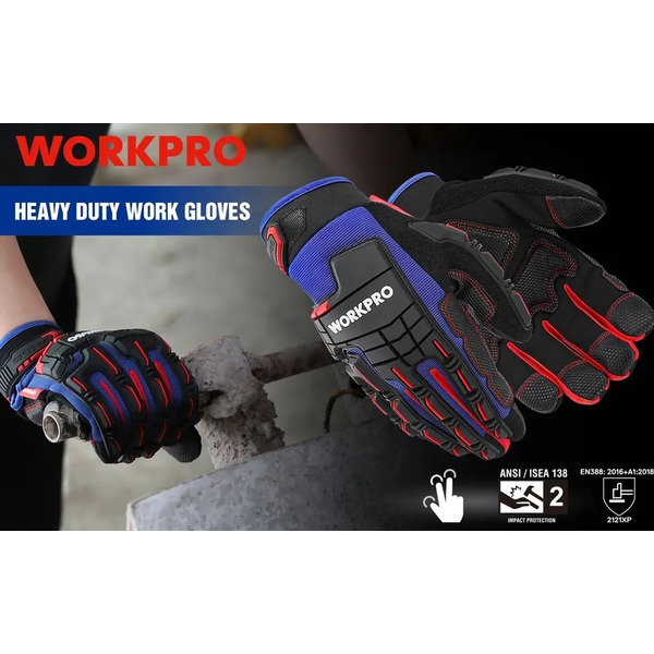 Перчатки WorkPro противоударные L WP371004
