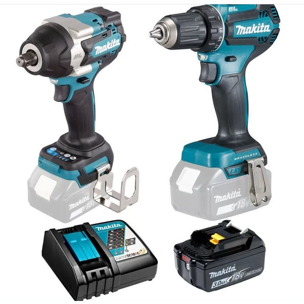 Набор аккумуляторного инструмента Makita DTW700Z + DDF485Z + BL1830B + DC18RC