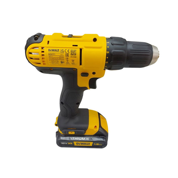 Аккумуляторная дрель-шуруповерт DeWalt DCD771S2-KS сумка шуруповерт dewalt dcd771d2 ks