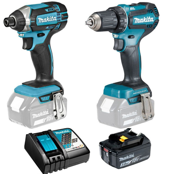 Набор аккумуляторного инструмента Makita  DTD152Z + DDF485Z + BL1830B + DC18RC 