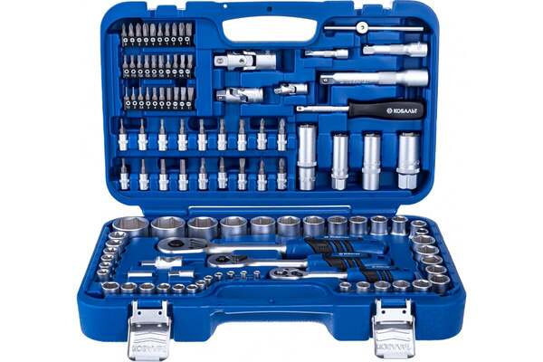 Набор инструмента Кобальт 1/4", 3/8" и 1/2"  108пр  910645-108