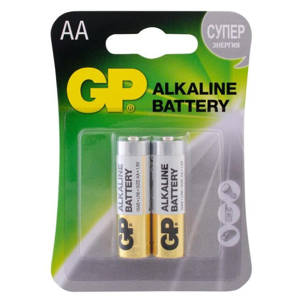 Батарейка GP LR6 2BL Super Alkaline 15A3/1-2CR2 2722 батарейка perfeo lr20 2bl super alkaline 20шт