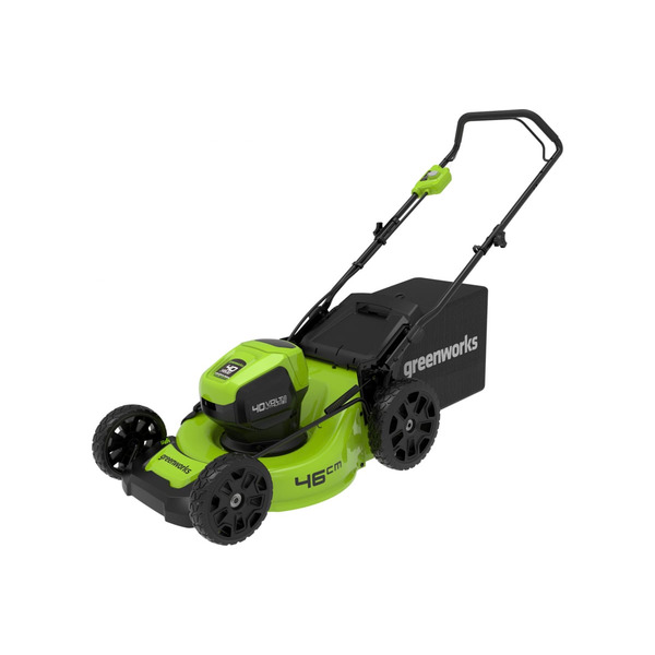 Аккумуляторная газонокосилка GreenWorks GD40LM46HP 2514407 газонокосилка электрическая greenworks gd40lm46hp без акб и зу