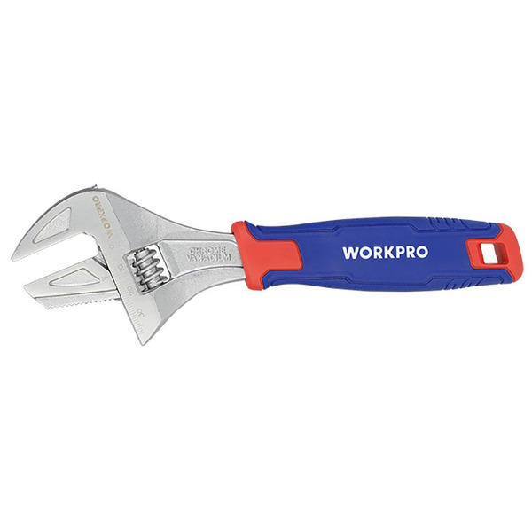 цена Ключ разводной WorkPro 2в1 200мм WP272014