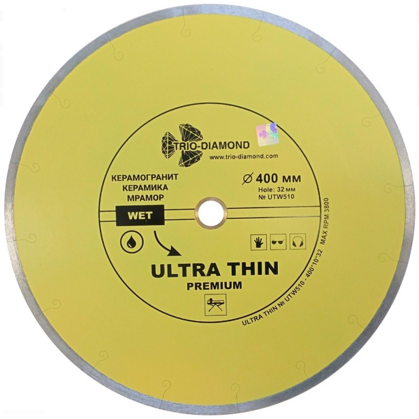 Диск алмазный Trio Diamond Ultra Thin 400*9*32мм UTW510