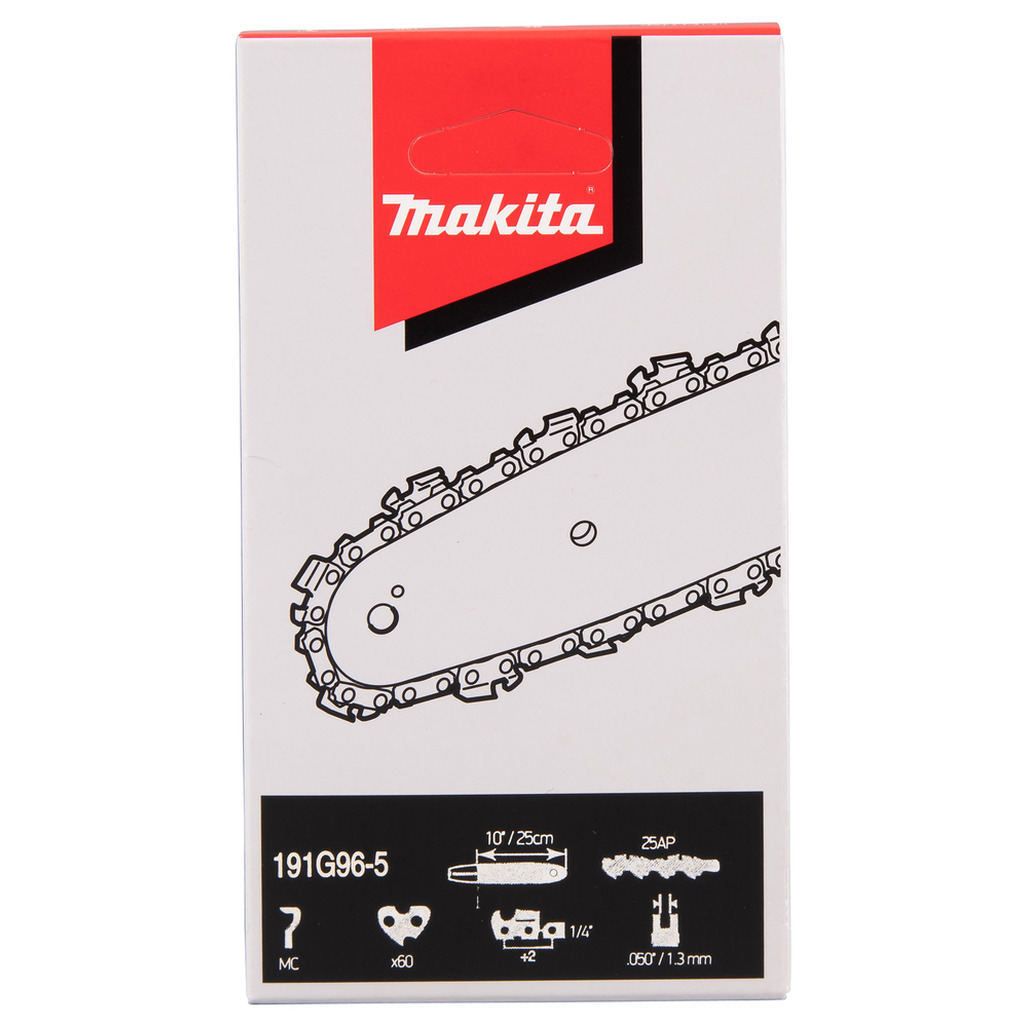 Цепь пильная Makita (длина 25 см/10", шаг 1/4", паз 1,3 мм, 60 звеньев) 25AP 191G96-5