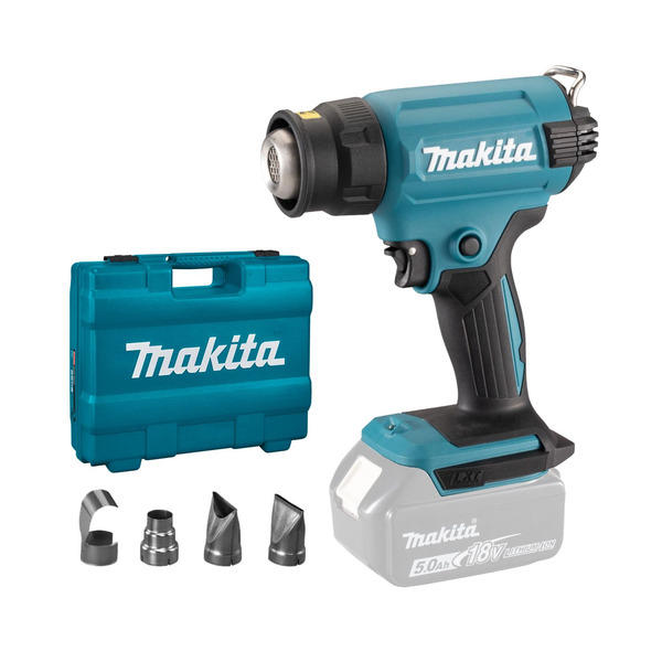 Аккумуляторный фен Makita DHG181ZK аккумуляторный тепловой пистолет фен makita lxt 18в 550° без акб и з у dhg181zk