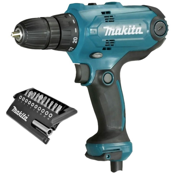 Дрель-шуруповерт Makita DF0300X2 дрель безударная makita df0300x2 320вт патрон быстрозажимной реверс