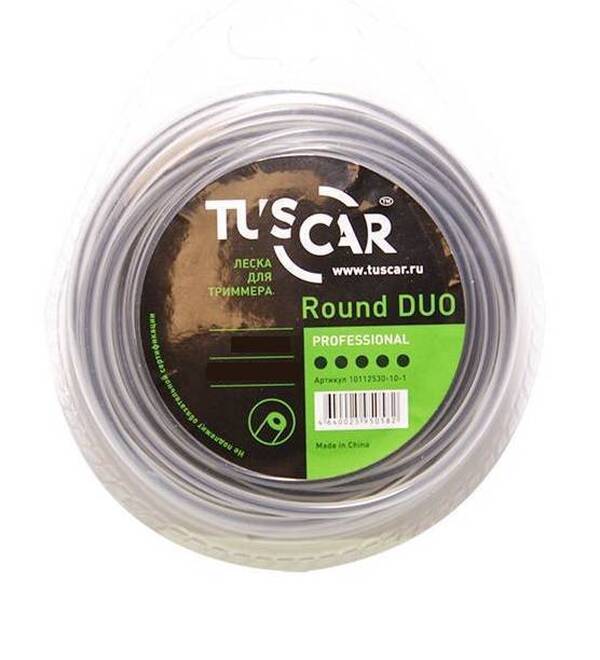 Леска для триммера Tuscar Round DUO Professional 2.7мм*12м 10112527-12-1