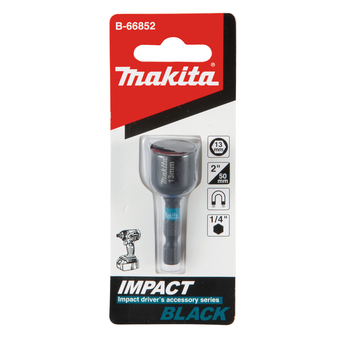 Торцовая магнитная головка Makita Impact Black 13*50 B-66852