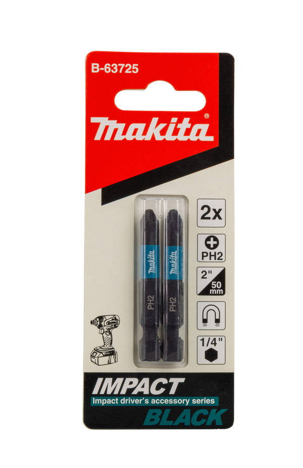 Насадка Makita Impact Black PH2 Е-form  MZ  50мм 2шт B-63725