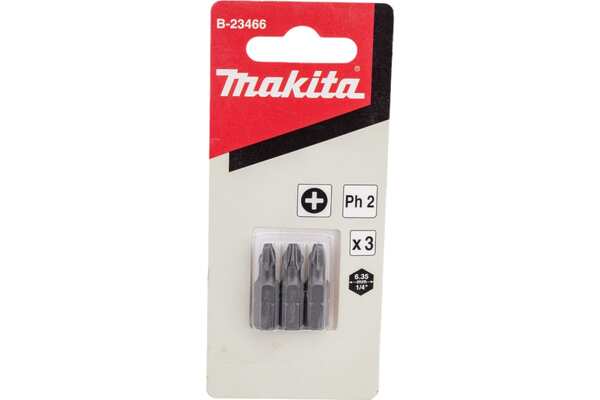 Насадка Makita PH2 C-form 25мм 3шт B-23466 насадка makita t25 c form 25мм 3шт b 23628