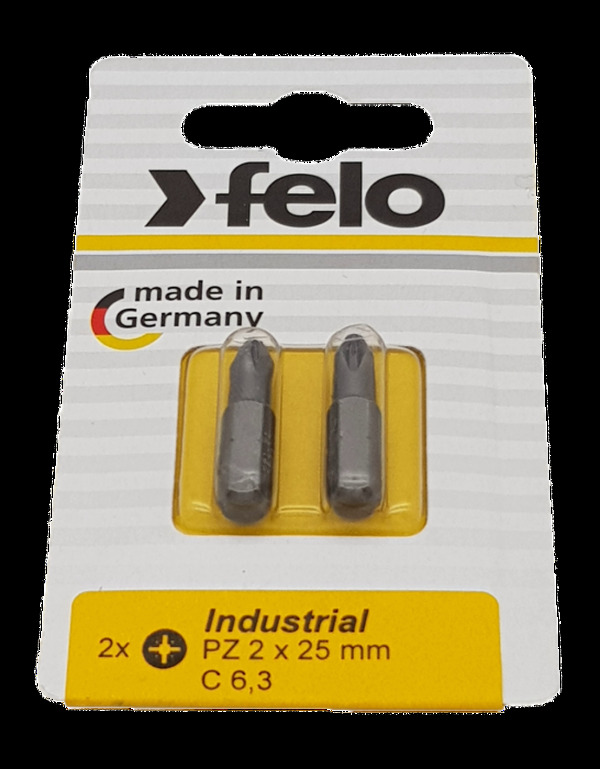 Бита Felo PZ2*25 Industrial 2шт 02102036