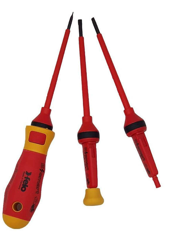 Отвертка диэлектрическая наборная Felo SL/PH/PZ/Z (+/-) 06391316 ...