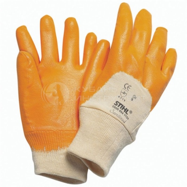 Перчатки Stihl с нитрильным покрытием для защиты от масла и колючек 0000-884-1152