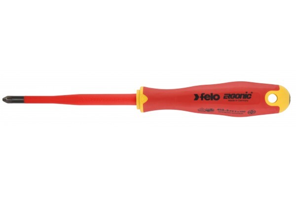 Отвертка диэлектрическая Felo Ergonic E-Slim PZ1*80мм 41719290