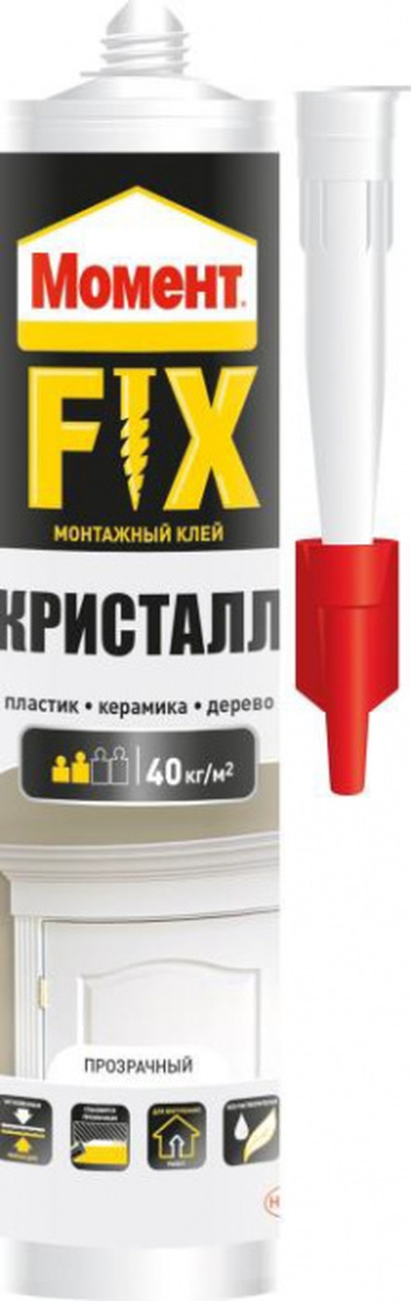 Клей Момент Монтаж FIX Кристалл (265гр;12шт) 2572945