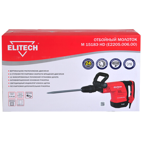 Отбойный молоток Elitech М 1518Э HD (E2205.006.00)