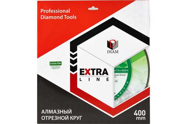 Диск алмазный Diam Extra Line Granite-Elite 1A1R 400*2,4*7.5*32/25,4 000220