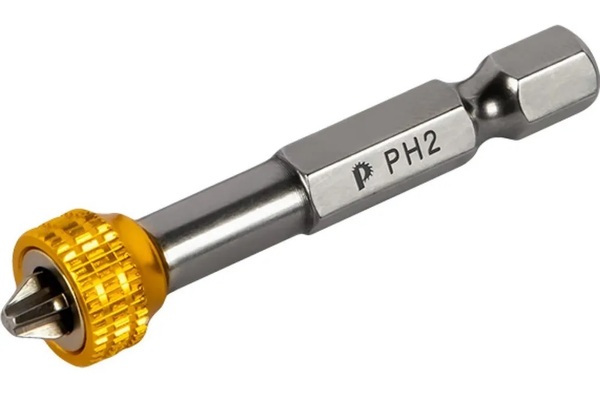 Бита отверточная с магнитным кольцом Практика "Профи" PH2*50 мм (2шт) 915-618