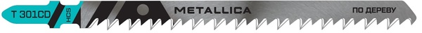 Пилки для лобзика по дереву Metallica Optima T301CD, 115/90мм шаг 3мм, HCS быстрый рез  2шт  907627