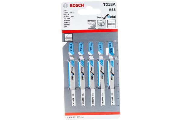 Пилки для лобзика Bosch Т 218 A HSS  5шт  2608631032