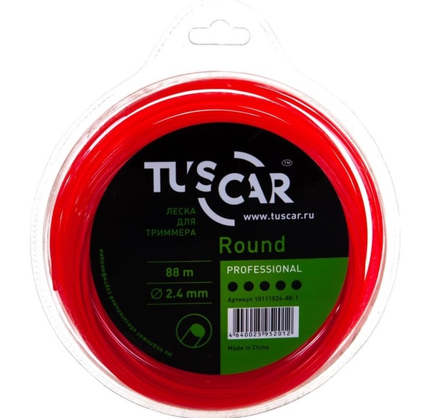 Леска TUSCAR Round, Professional, 2.4mm*88m 10111524-88-1