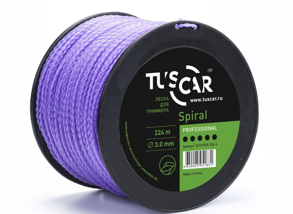 Леска Tuscar Spiral, Professional, 3.0mm*224m 10131530-224-4