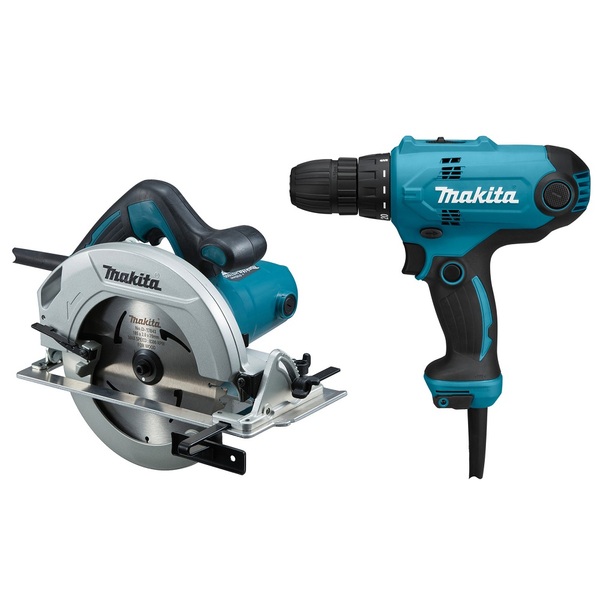 Набор электроинструмента Makita DK0118  Дрель DF0300; Дисковая пила HS7600 