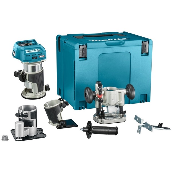 Аккумуляторный фрезер Makita RT001GZ19 XGT аккумуляторный кромочный фрезер xgt 40в цанга 6 8 мм без акк и з у makita rt001gz19