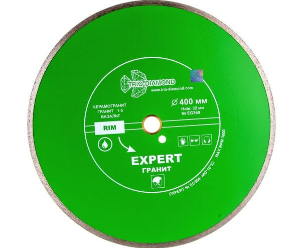 Диск алмазный Trio Diamond Expert Granit Hot Press 400*8*32/25,4мм EG360