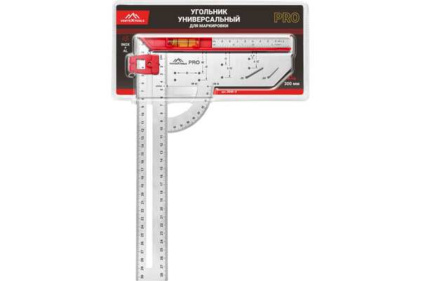 Угольник Vertextools profi 3046-4