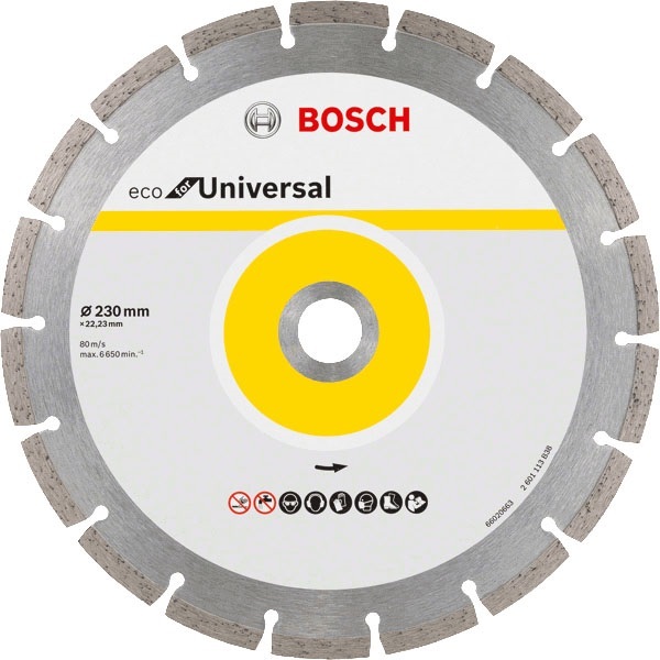 Диск алмазный Bosch ECO Universal 230*22,23мм  10шт  2608615044