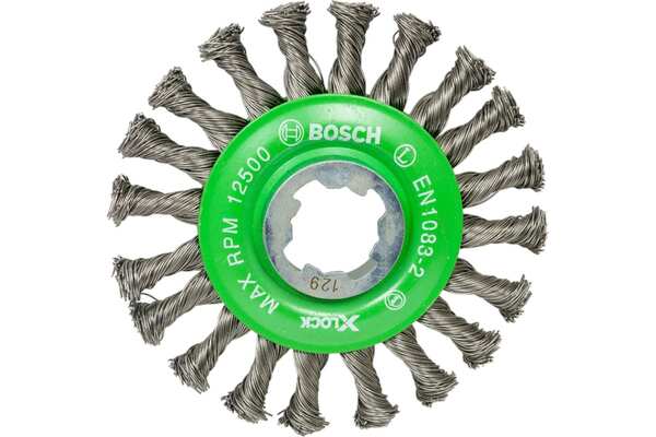 Кордщетка стальная кольцевая Bosch 115мм INOX 0,5мм 2608620733
