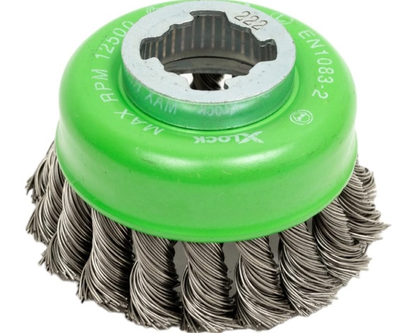 Кордщетка стальная чашечная витая Bosch X-Lock INOX 75мм 0.5мм 2608620729